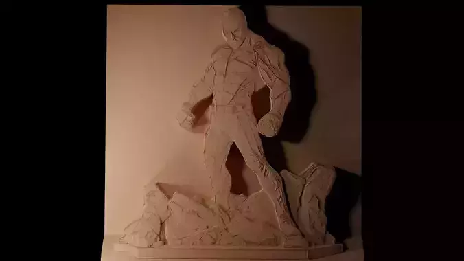 James Heller CNC 3d Print High Relief Sand Casting