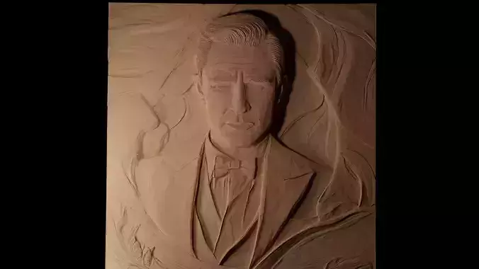 James Bond 03 CNC 3d Print High Relief Sand Casting 3D print model