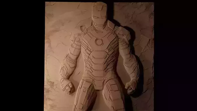 Iron Man Marvel CNC 3d Print High Relief Sand Casting