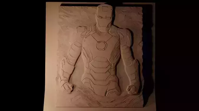 Iron Man Marvel CNC 3d Print High Relief Sand Casting