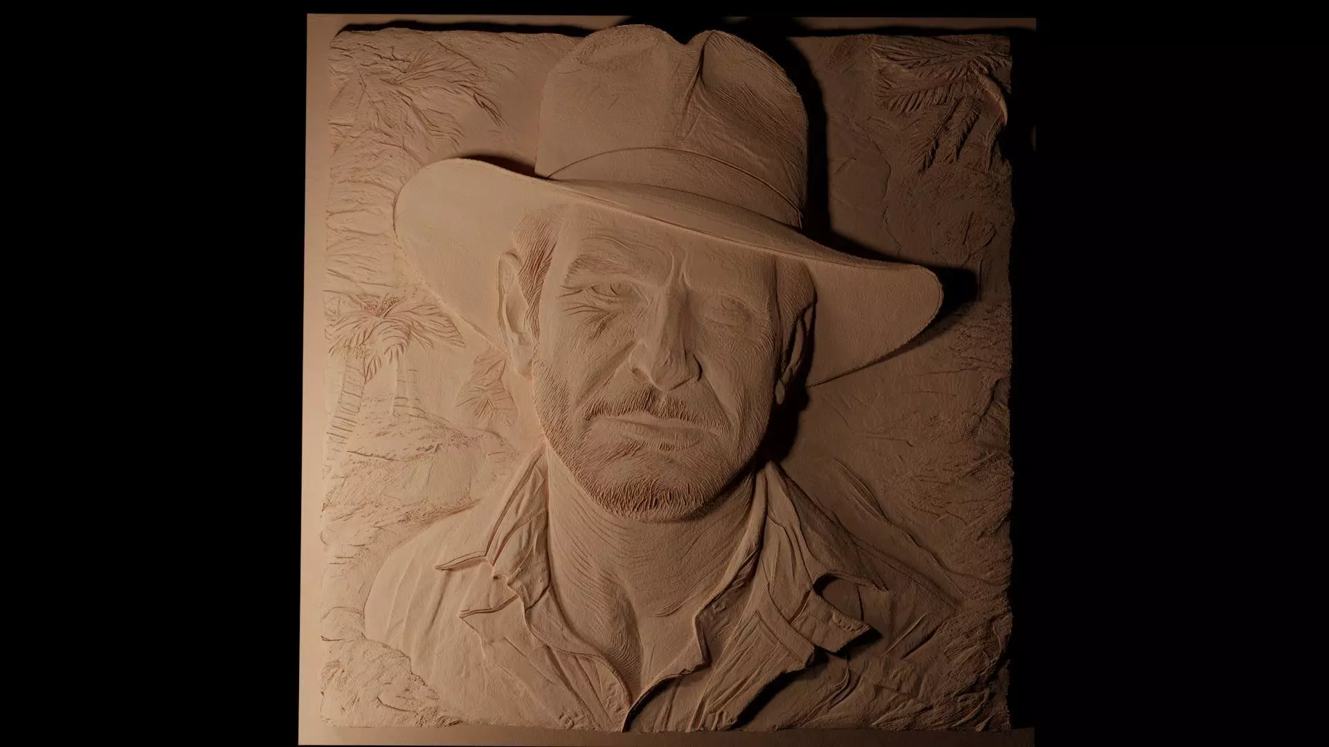 Indiana Jones 03 CNC 3d Print High Relief Sand Casting 3D print model_0