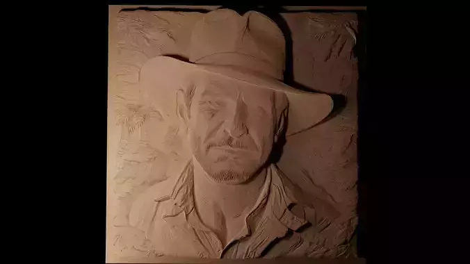 Indiana Jones 03 CNC 3d Print High Relief Sand Casting 3D print model