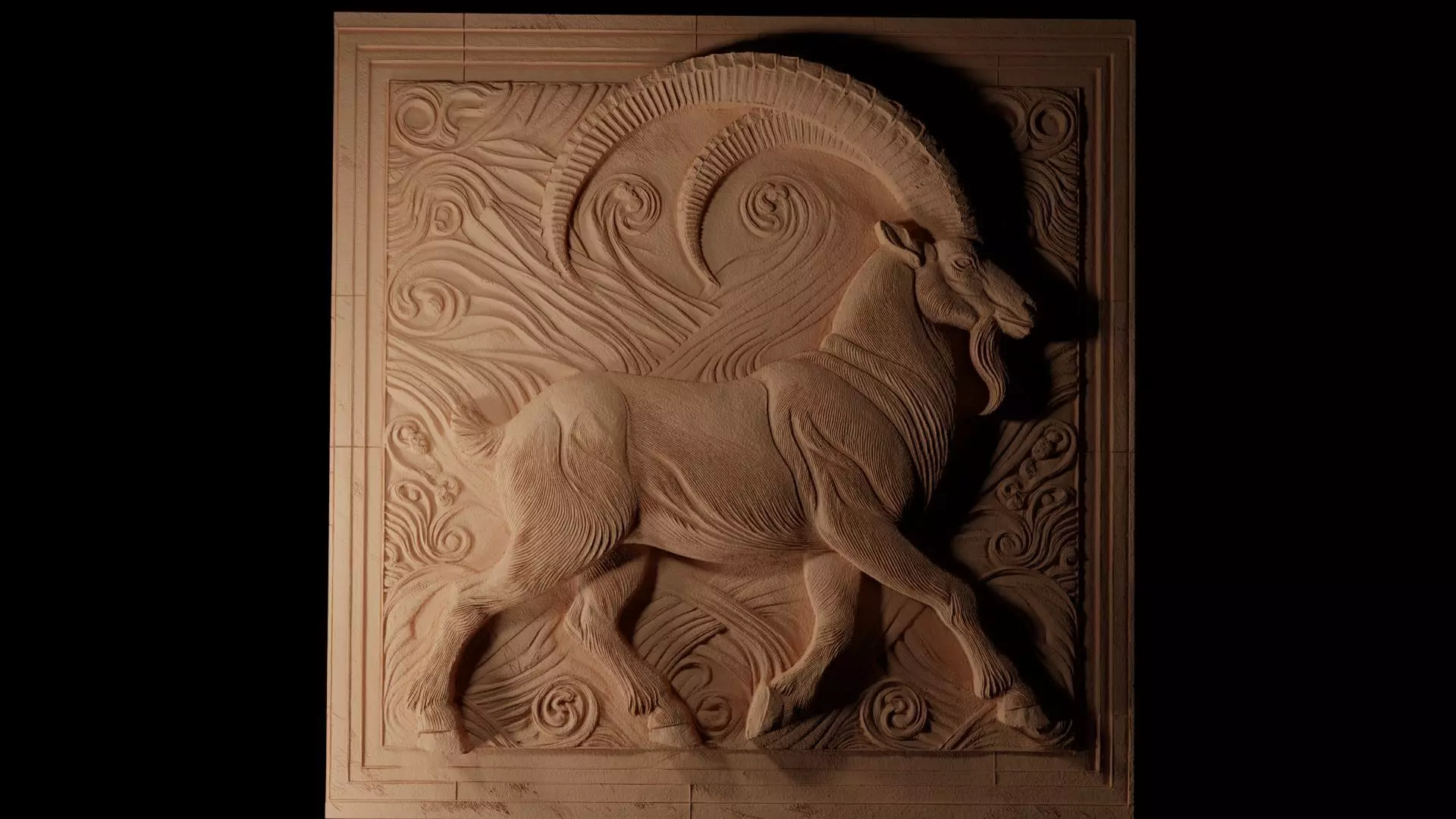 Ibex CNC 3d Print High Relief Sand Casting 3D print model_0