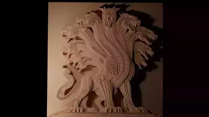 Hydra CNC 3d Print High Relief Sand Casting