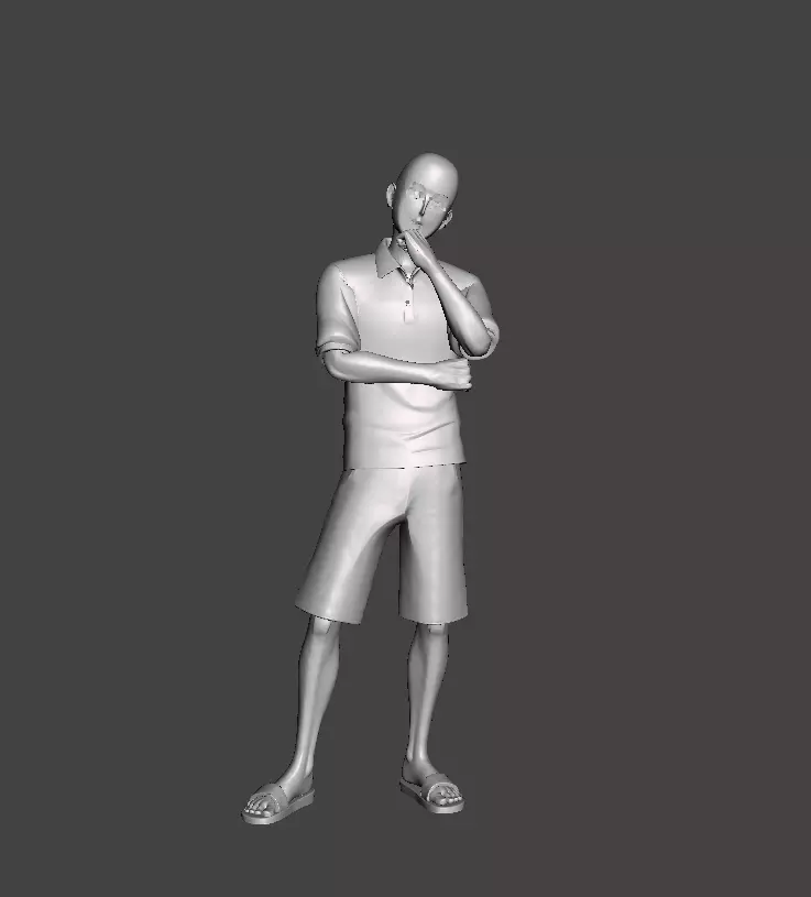 Saitama 3D Model 3D print model_0