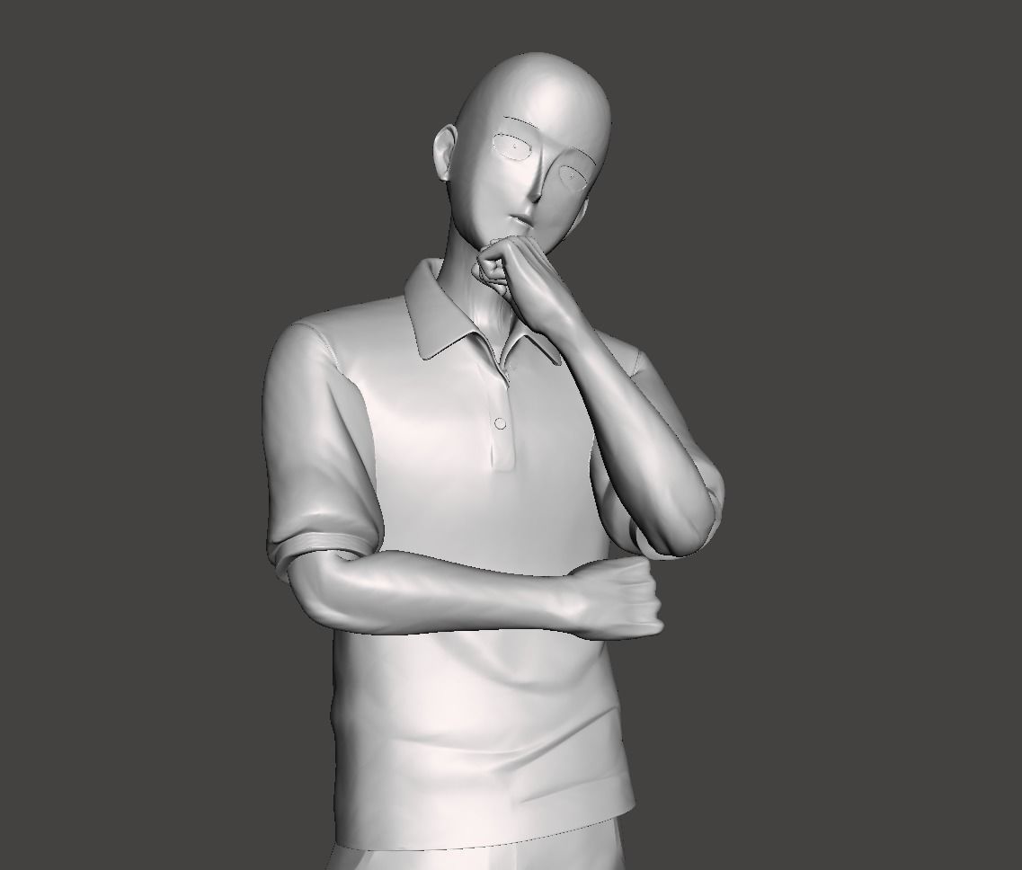 Saitama 3D Model 3D print model_1