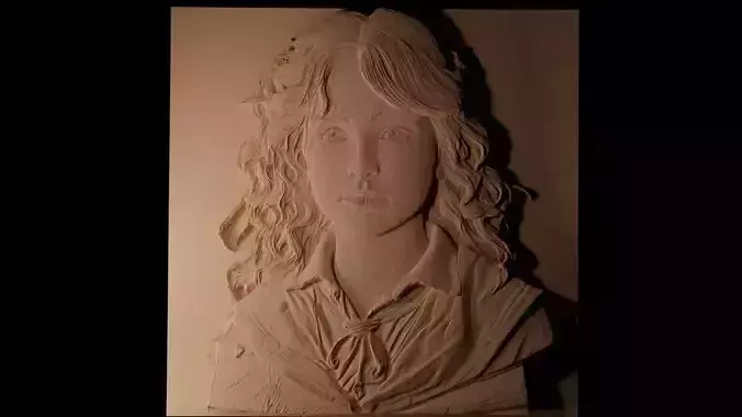 Hermione Harry Potter CNC 3d Print High Relief Sand Casting 3D print model