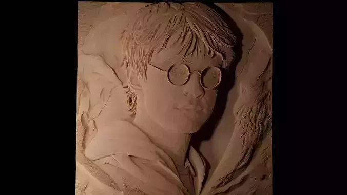 Harry Potter 02 CNC 3d Print High Relief Sand Casting 3D print model