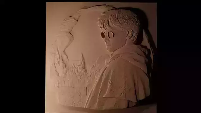 Harry Potter CNC 3d Print High Relief Sand Casting