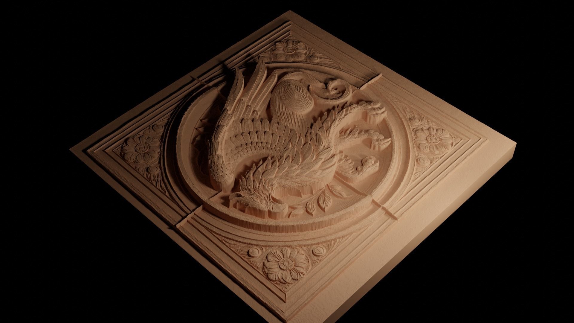 Griffin CNC 3d Print High Relief Sand Casting 3D print model_4