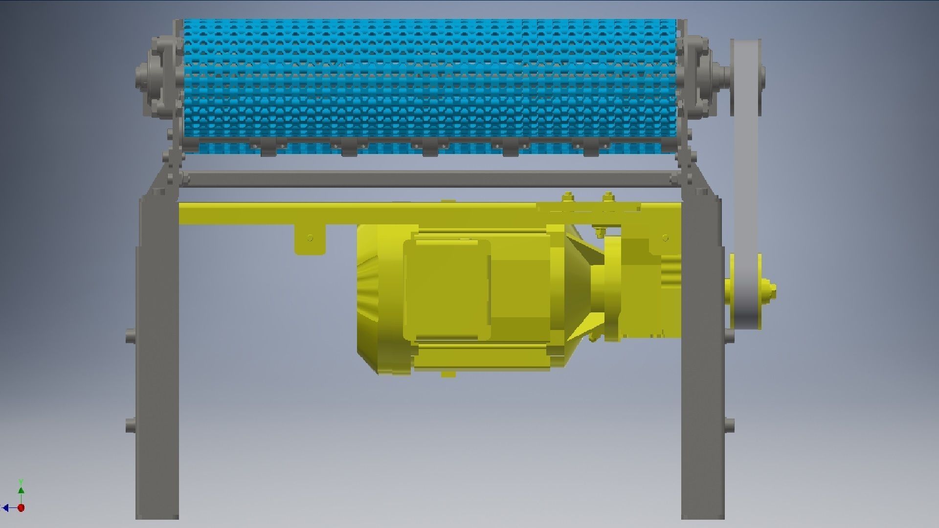 Slat Chain Conveyor 3D model 3D model_3