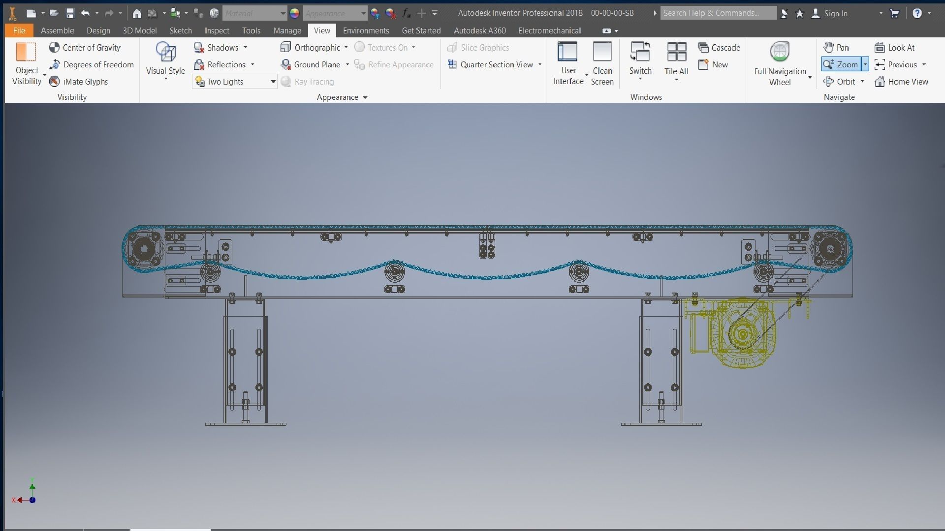 Slat Chain Conveyor 3D model 3D model_6