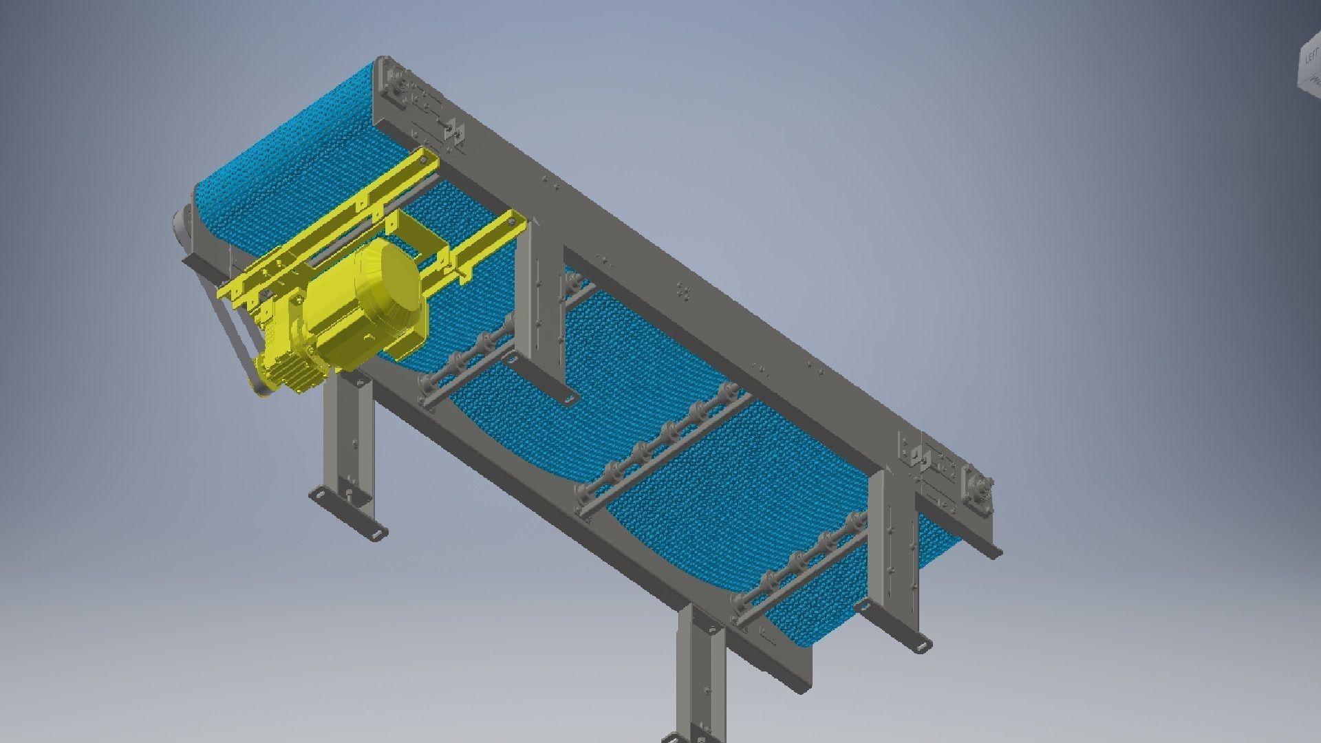 Slat Chain Conveyor 3D model 3D model_5