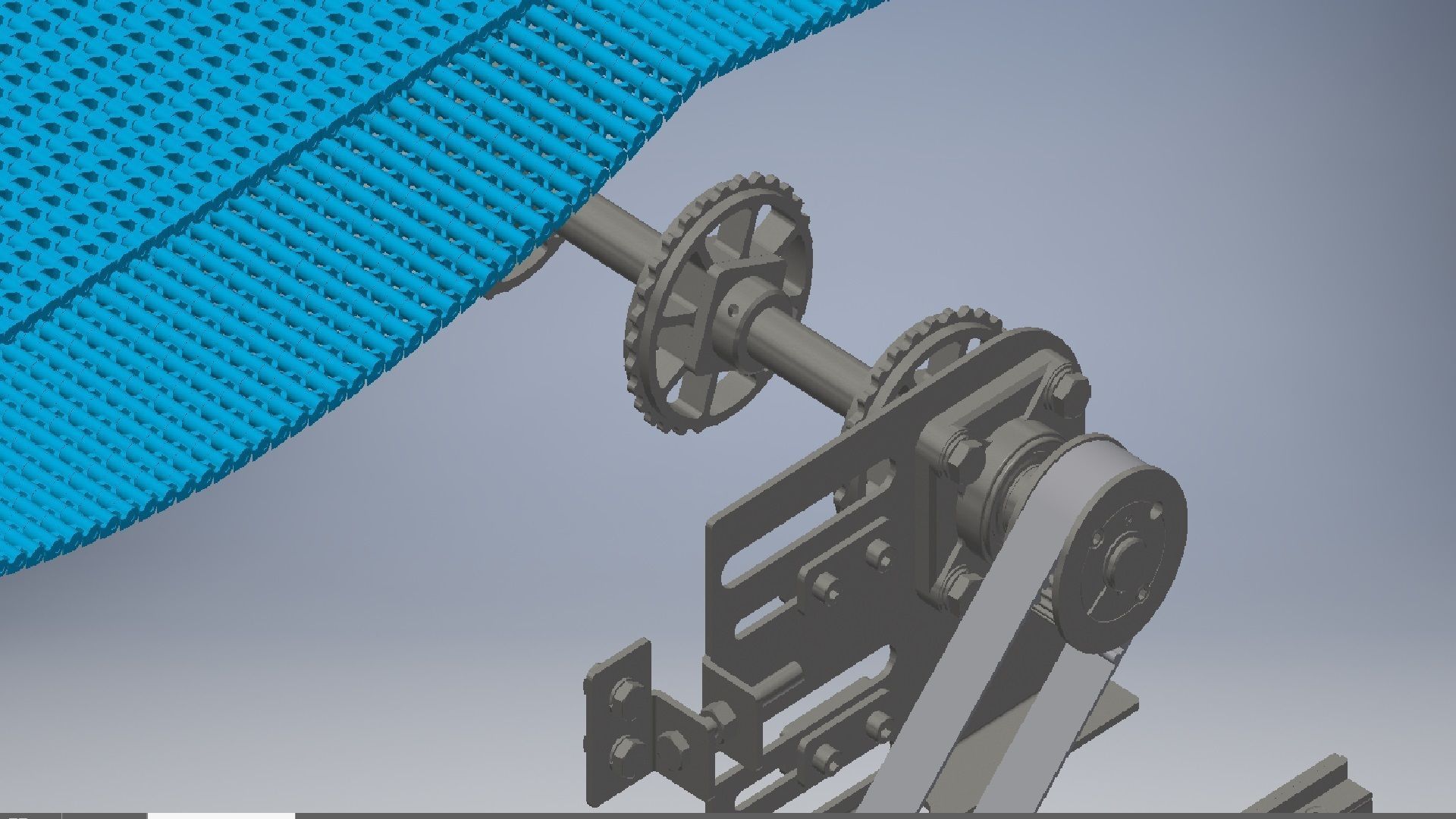 Slat Chain Conveyor 3D model 3D model_11