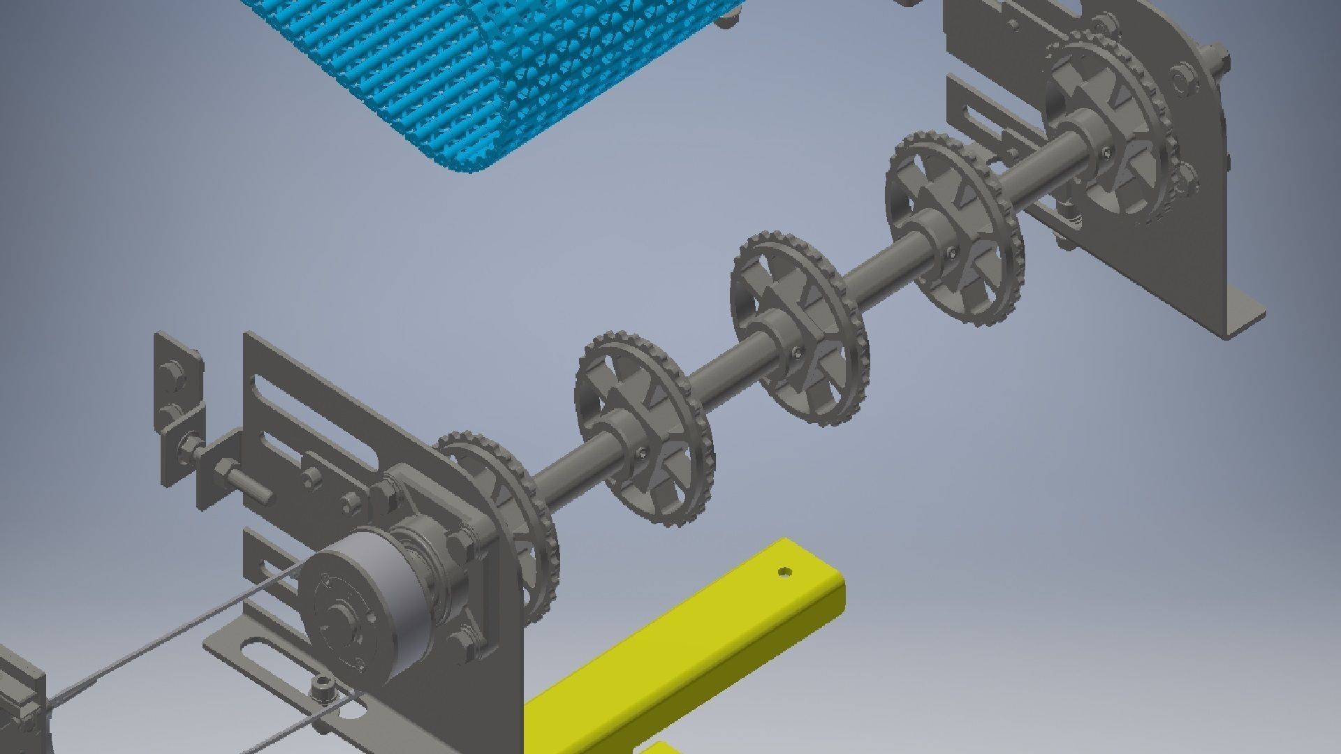 Slat Chain Conveyor 3D model 3D model_12
