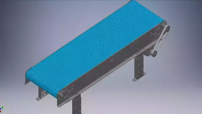 Slat Chain Conveyor 3D model