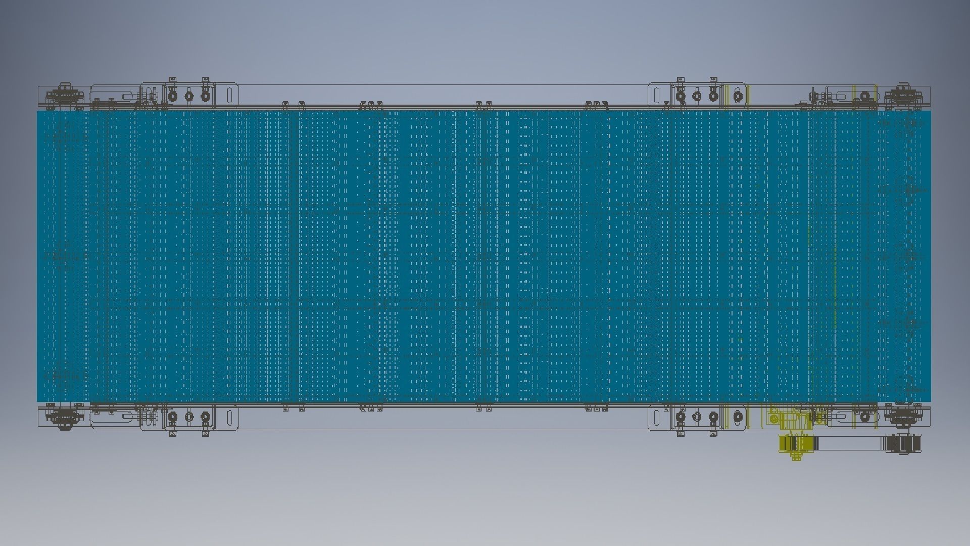 Slat Chain Conveyor 3D model 3D model_1