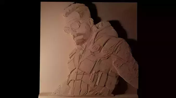 Gordon Freeman Half-Life CNC 3d Print High Relief Sand Casting 3D print model