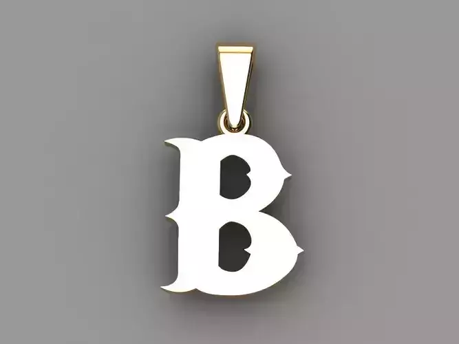 B alphabate pendant 