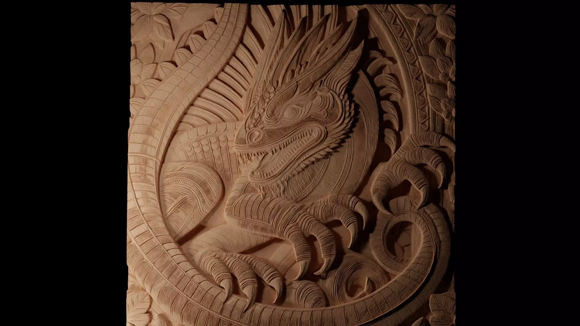 Gila Monster CNC 3d Print High Relief Sand Casting 3D print model_0