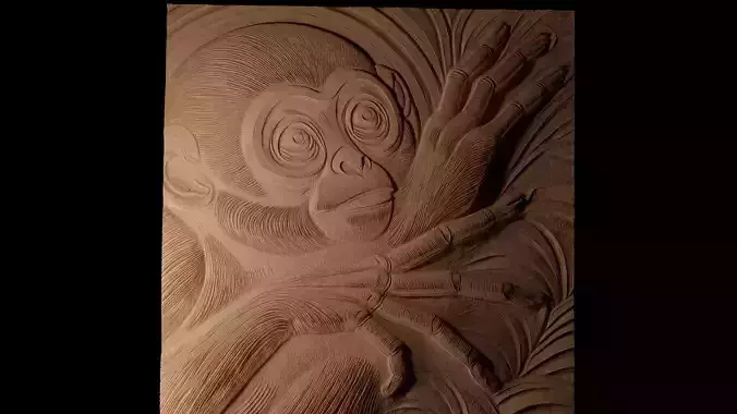 Gibbon CNC 3d Print High Relief Sand Casting