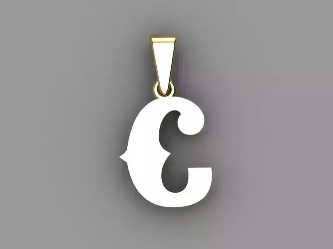 C alphabate pendant 