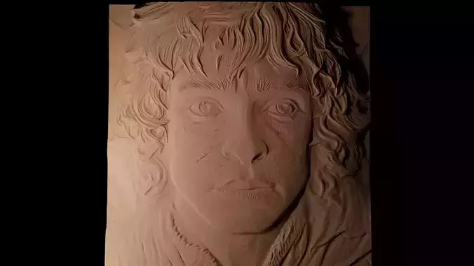 Frodo Baggins LOTR CNC 3d Print High Relief Sand Casting