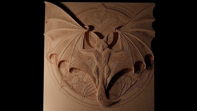 Flying Fox CNC 3d Print High Relief Sand Casting 3D print model