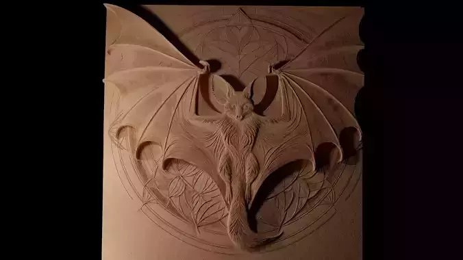 Flying Fox CNC 3d Print High Relief Sand Casting 3D print model