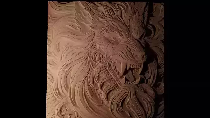 Fenrir CNC 3d Print High Relief Sand Casting