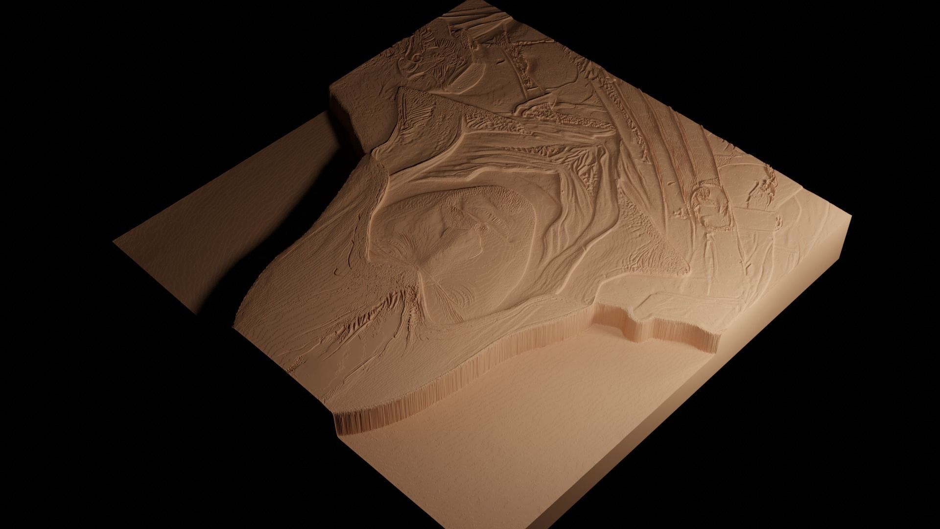 Ezio Auditore CNC 3d Print High Relief Sand Casting 3D print model_4