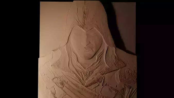 Ezio Auditore CNC 3d Print High Relief Sand Casting 3D print model