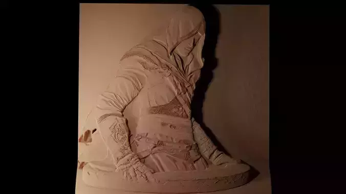 Ezio Assassins Creed CNC 3d Print High Relief Sand Casting 3D print model