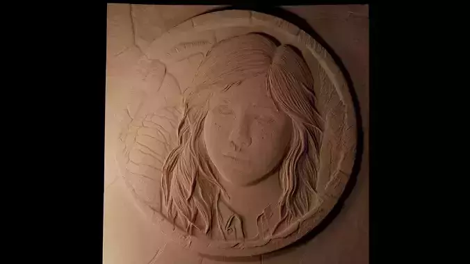 Ellie The Last of Us CNC 3d Print High Relief Sand Casting 3D print model