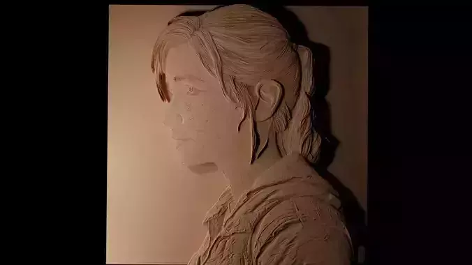 Ellie Last of Us Series CNC 3d Print High Relief Sand Casting