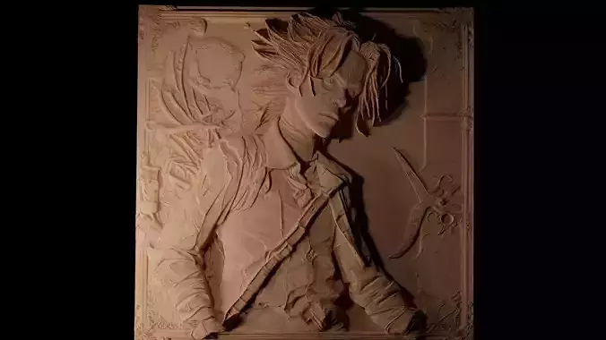 Edward Scissorhands CNC 3d Print High Relief Sand Casting