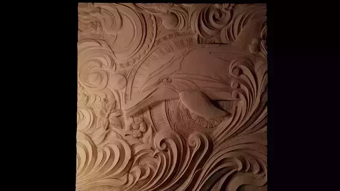 Dolphin CNC 3d Print High Relief Sand Casting