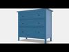 HEMNES chest of drawers with 3 drawers Low-poly 3D model_1