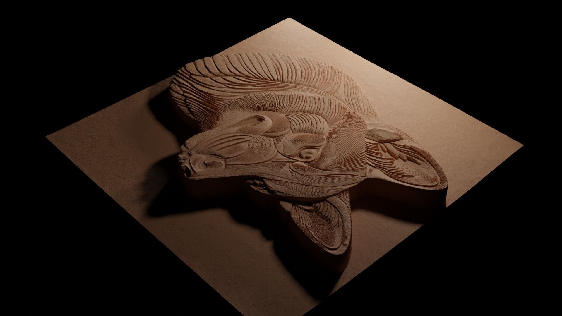 Dingo CNC 3d Print High Relief Sand Casting 3D print model_3