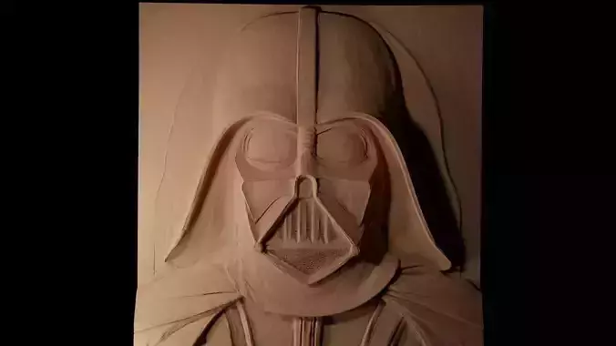 Darth Vader Star Wars CNC 3d Print High Relief Sand Casting 3D print model