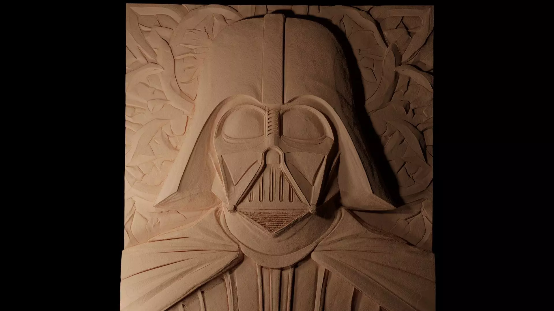 Darth Vader Star Wars CNC 3d Print High Relief Sand Casting 3D print model_0