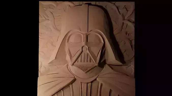 Darth Vader Star Wars CNC 3d Print High Relief Sand Casting 3D print model
