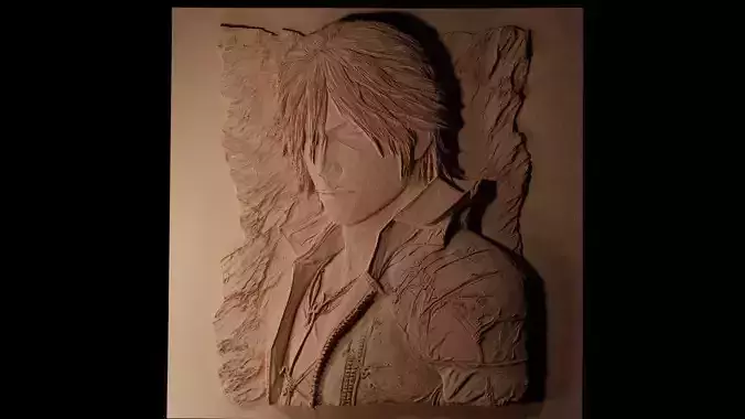 Dante Devil May Cry CNC 3d Print High Relief Sand Casting