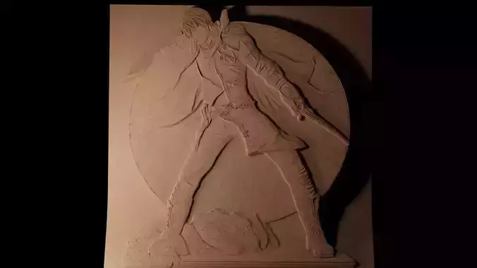 Dante Devil May Cry CNC 3d Print High Relief Sand Casting