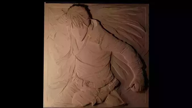 Dante Devil May Cry CNC 3d Print High Relief Sand Casting