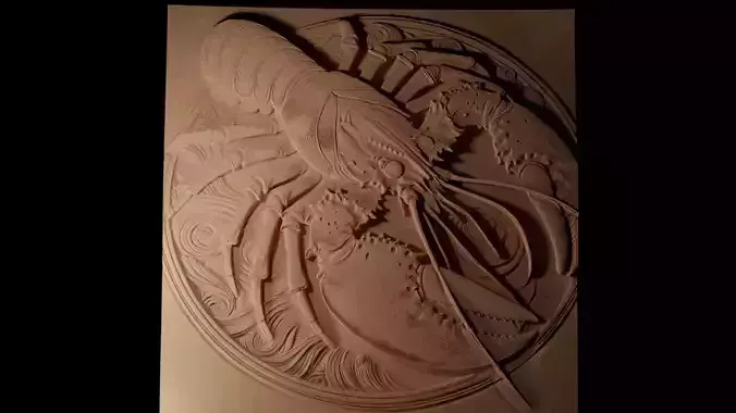 Crustaceans CNC 3d Print High Relief Sand Casting