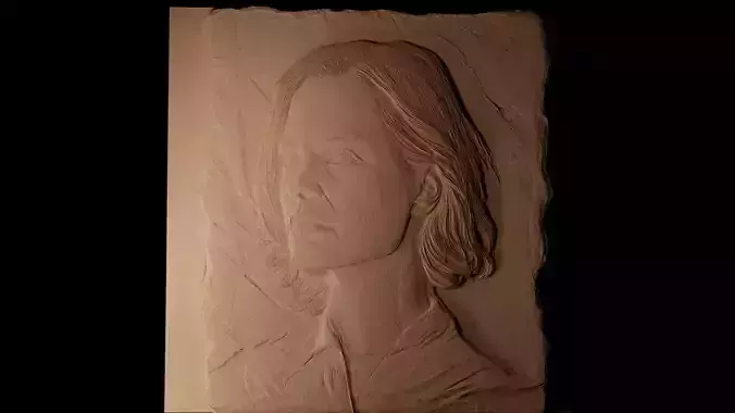 Clarice Silence of the Lambs CNC 3d  High Relief Sand Casting