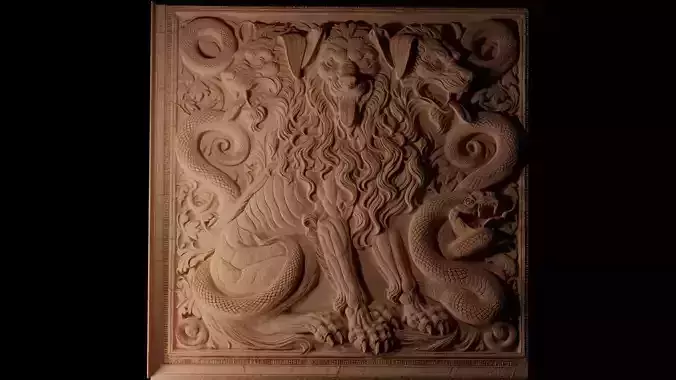 Cerberus CNC 3d Print High Relief Sand Casting