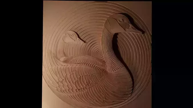 Canada Goose CNC 3d Print High Relief Sand Casting