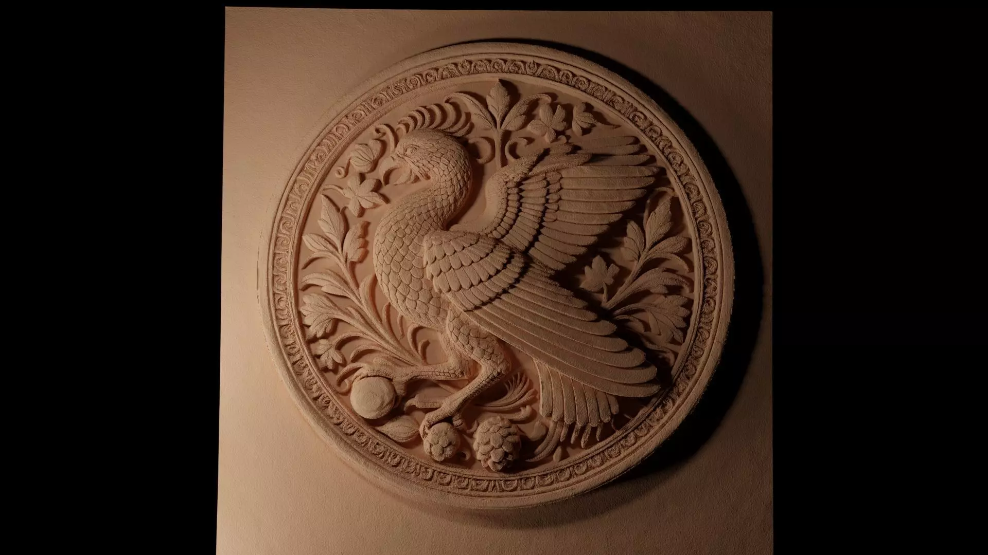 Caladrius CNC 3d Print High Relief Sand Casting 3D print model_0